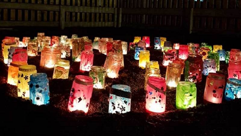 Ljusmanifestation på Park Öst Ljusmanifestation på Park Öst